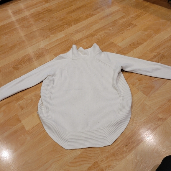 Athleta Ravine Ivory Ribbed Tunic Sweater Size Small - Picture 4 of 7